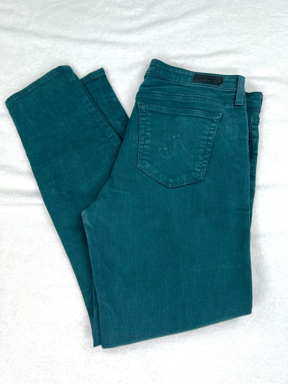 Adriano Goldschmied Stevie Ankle Jean Women’s size 32R Forest Green Indie Pop